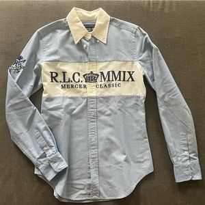 Ralph Lauren Light Blue Long Sleeve Polo Buttondown Shirt